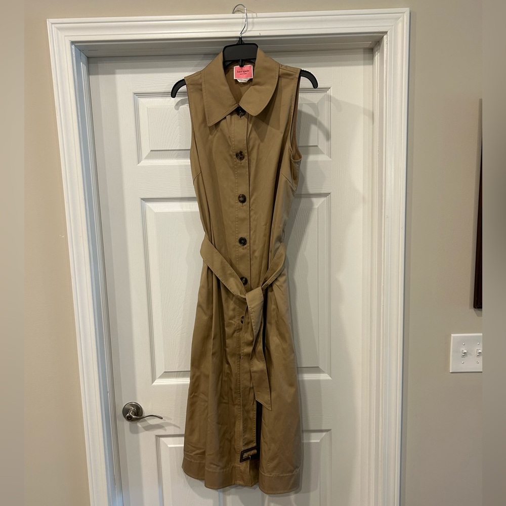 Kate Spade sleeveless trench dress